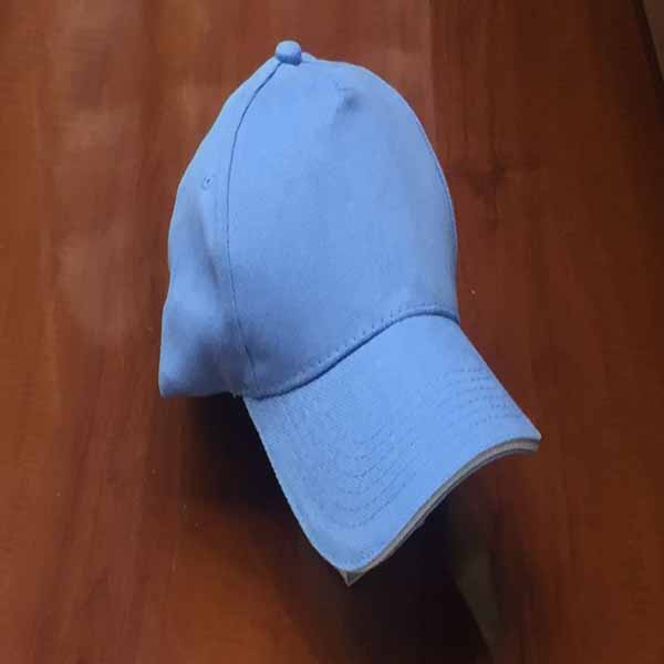 sky blue color cotton cap